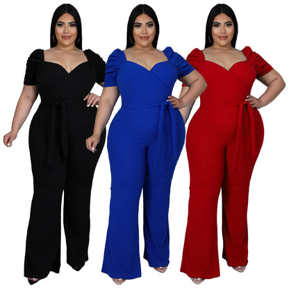 Spring/Summer Plus Size Women's Jumpsuit