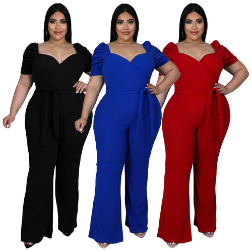 Spring/Summer Plus Size Women's Jumpsuit