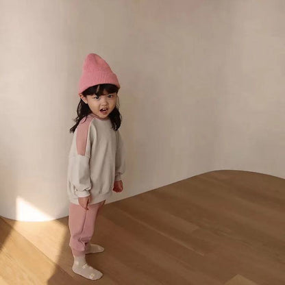 Embroidered Animal Sweatshirts for Boys and Girls Set