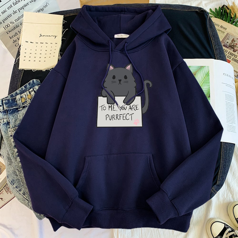 Solid Color Hoodie Sweater for Girls