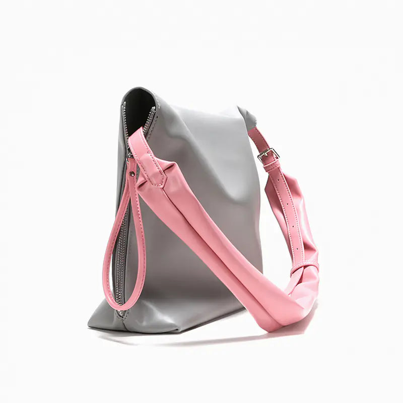 Elegant Soft Leather Square Tote Handbag for Women