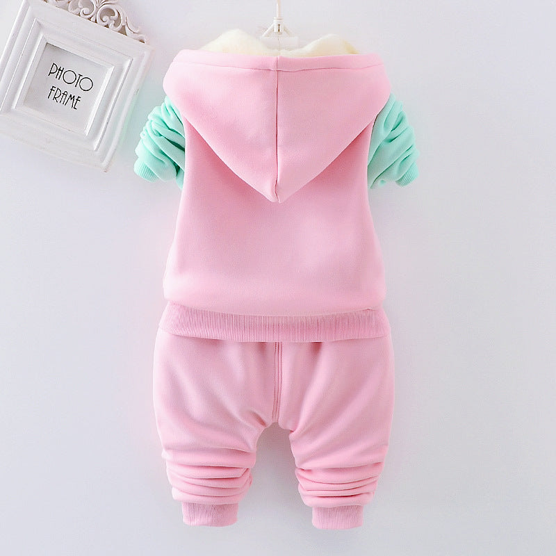 Baby Girls' Fleece Hoodie Set