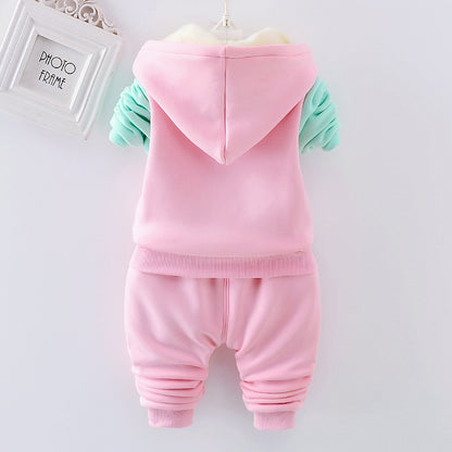 Baby Girls' Fleece Hoodie Set
