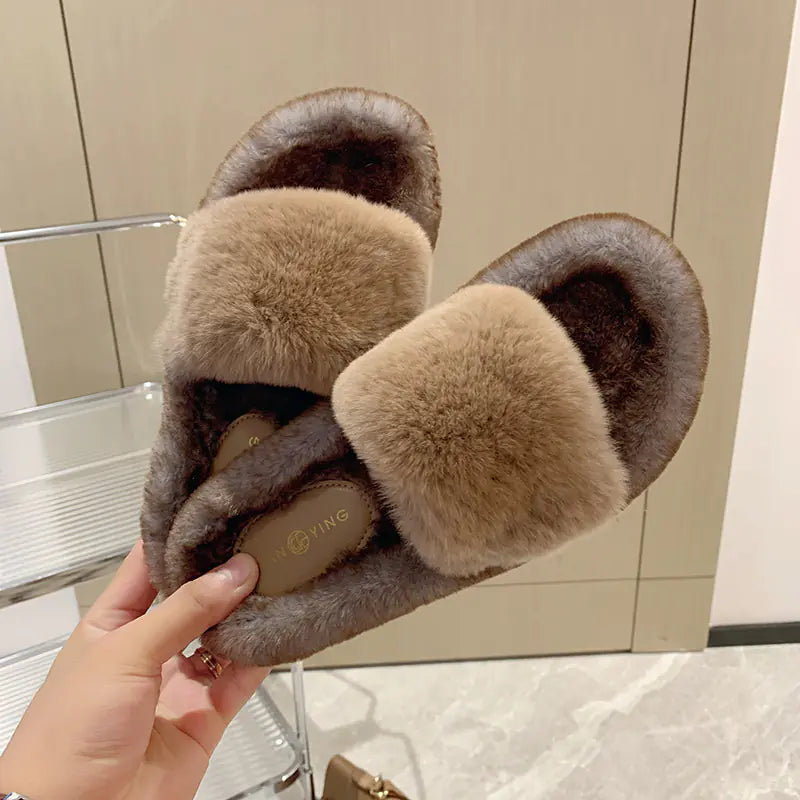 Niche Flat Versatile Casual Mao Slippers Design Sense - Trendy Attic Store01