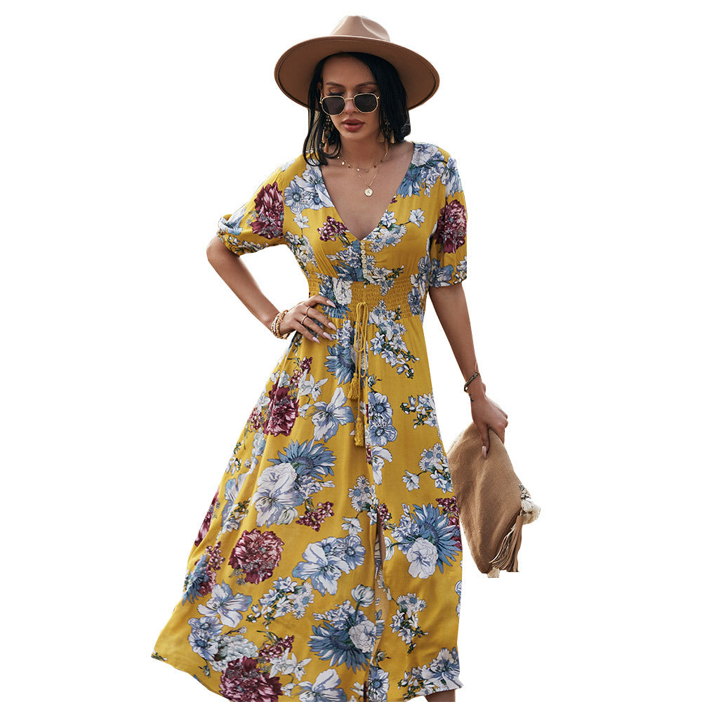 Summer New Bohemian Print Dress for Women