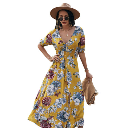 Summer New Bohemian Print Dress for Women