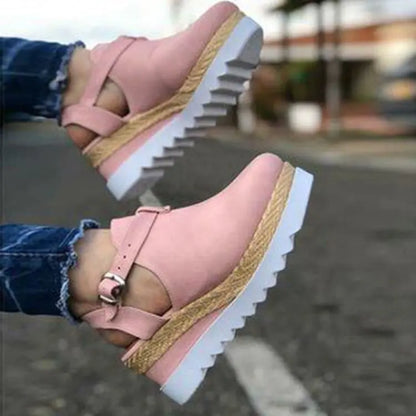 Wedge Heel Platform Women's Shoes - Trendy Attic Store01
