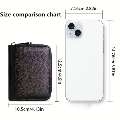 Ultra-Thin RFID Blocking Faux Leather Wallet for Men