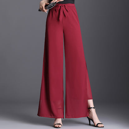 Chiffon Wide-Leg Pants for Plus Size Women