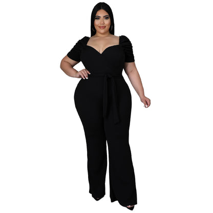 Spring/Summer Plus Size Women's Jumpsuit