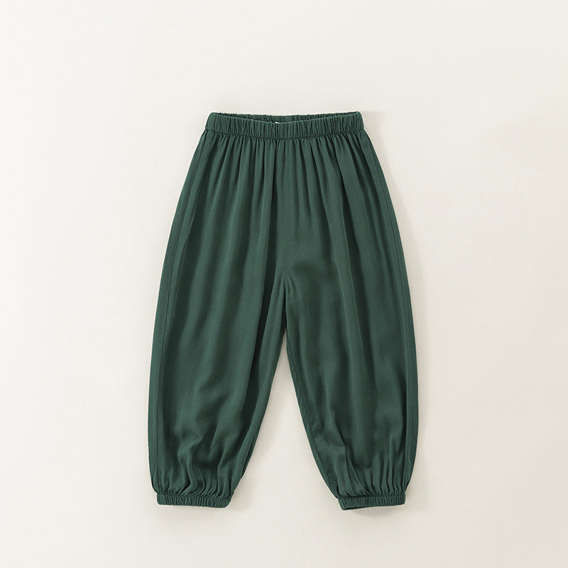 Baby Mosquito-Repellent Pants, Cotton-Linen Long Pants