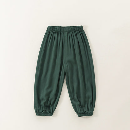 Baby Mosquito-Repellent Pants, Cotton-Linen Long Pants
