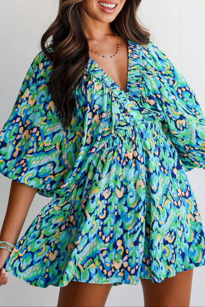 Blue & Green Malibu Romper