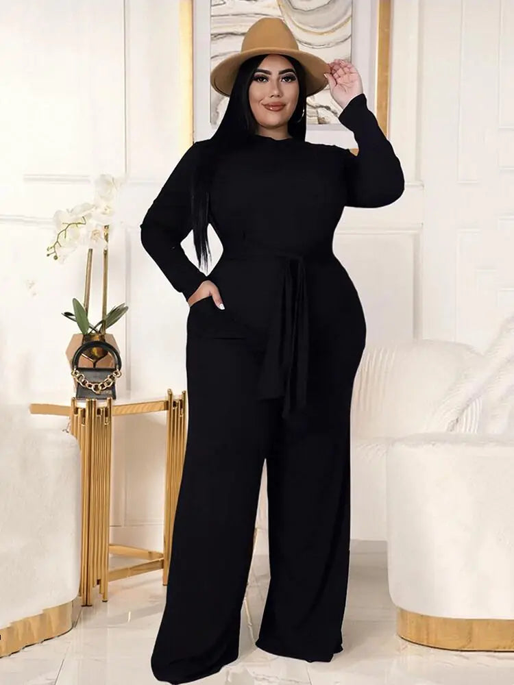 Zweiteiliges Strickset für Damen in Großen Größen