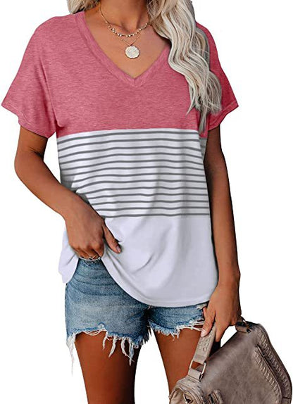Plus Size Women's Casual V-Neck T-Shirt