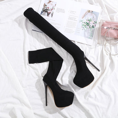 High Heels Winter Over-the-Knee Stretch Boots