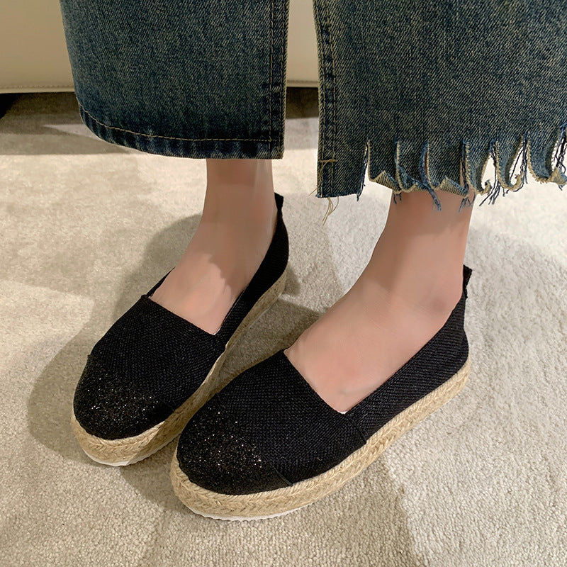Women's Casual Fisherman Shoes with Thick Sole Design