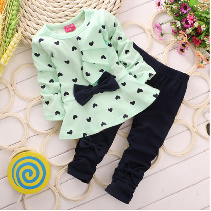 Heart Bow Set for Girls