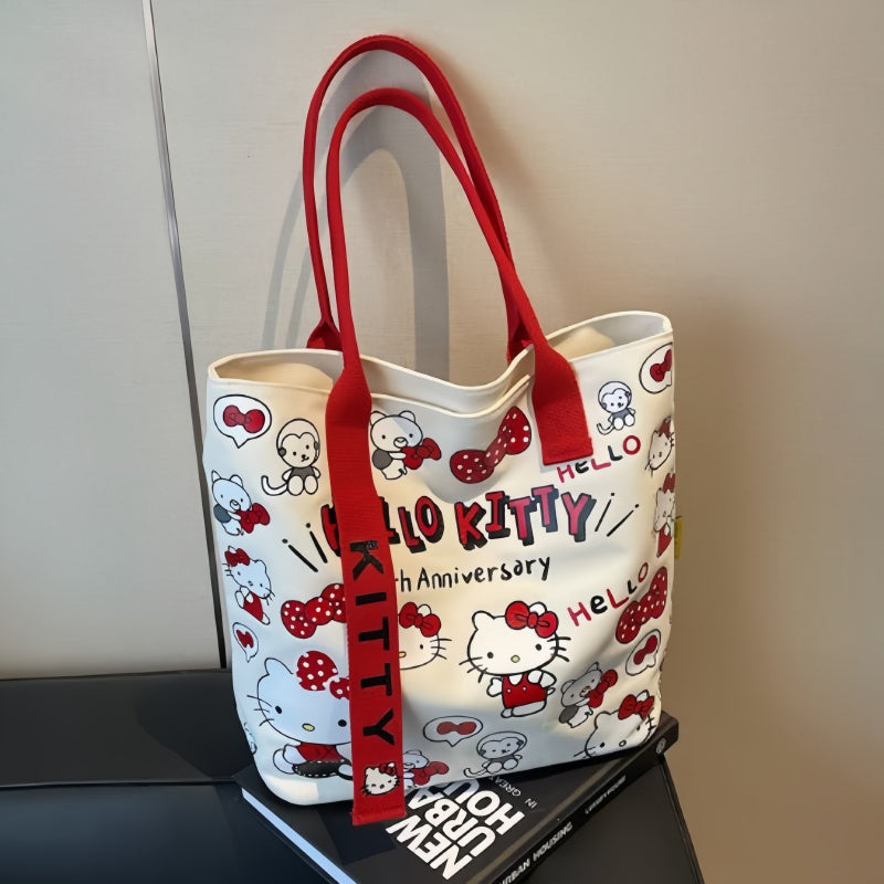 Sanrio Official Hello Kitty Women's Large Capacity Tote Bag
