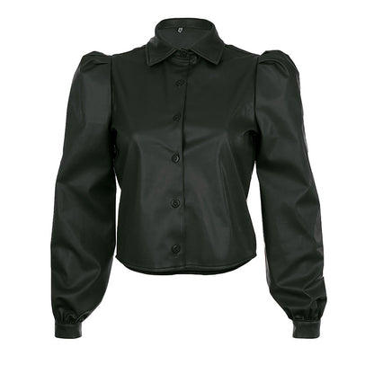 Autumn Winter Women's Stylish Puff Sleeve Top