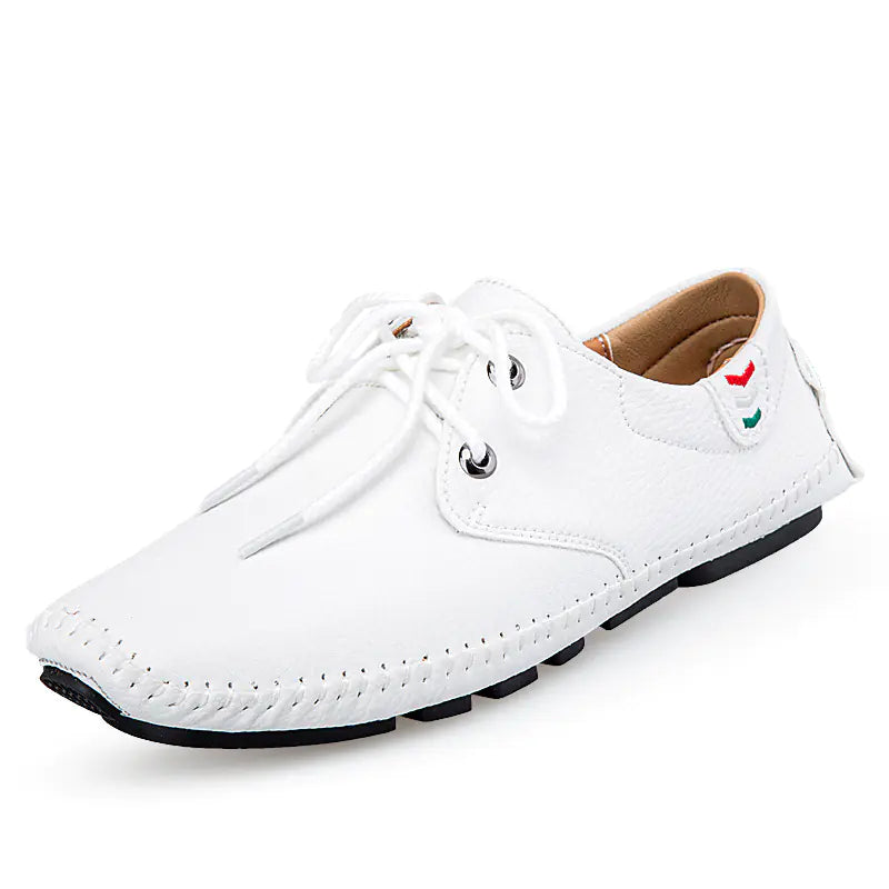 Men's Casual British Leather Sneakers - Trendy Attic Store01