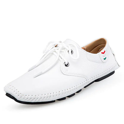Men's Casual British Leather Sneakers - Trendy Attic Store01