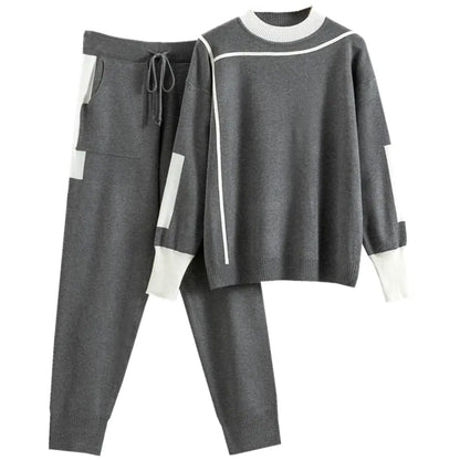 Plus Size Fashion Knit Two-Piece Set