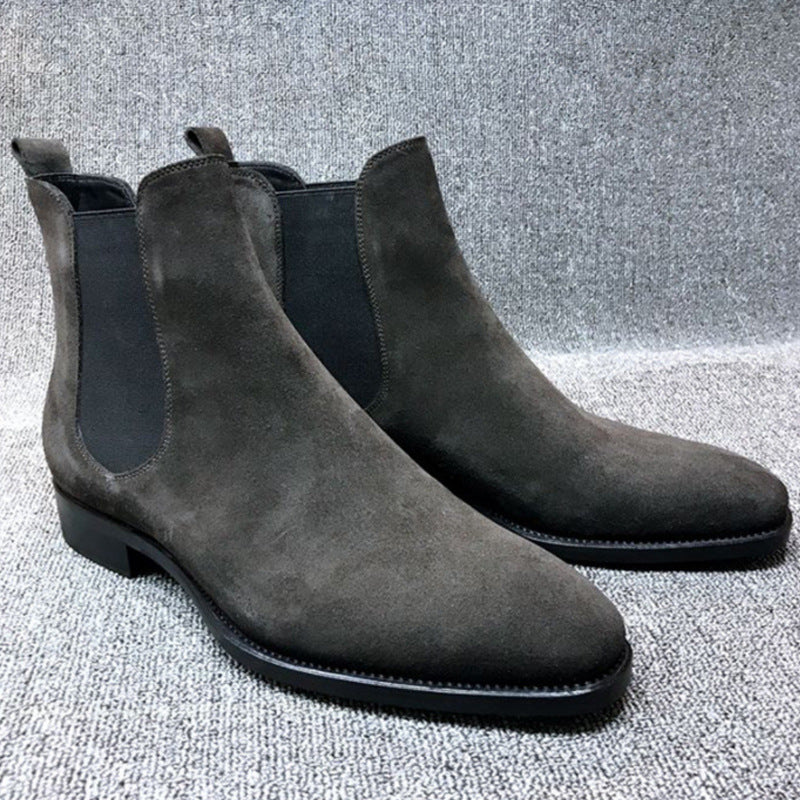 Vintage High-Top Leather Martin Boots for Men
