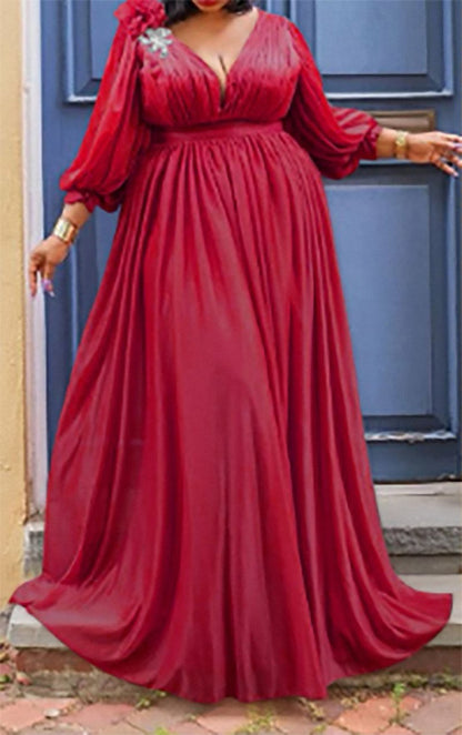 Commuter Plus Size Women's Dress - European & American Style