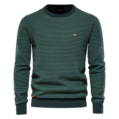 New Striped Long Sleeve Sweater for Men