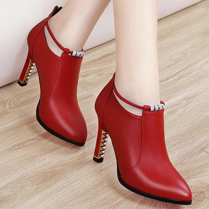Autumn New Korean Style Pointed Toe Heels for Women - Trendy Attic Store01