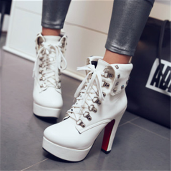 Women's High Heel Ankle Boots - Ultra High Heels