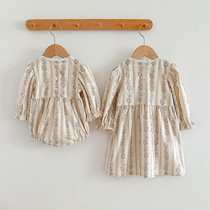 Autumn New Baby Girl Clothes - Triangle Climbing Dress