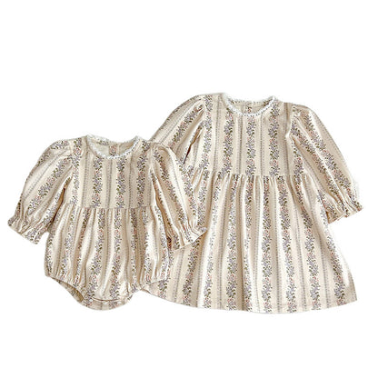 Autumn New Baby Girl Clothes - Triangle Climbing Dress