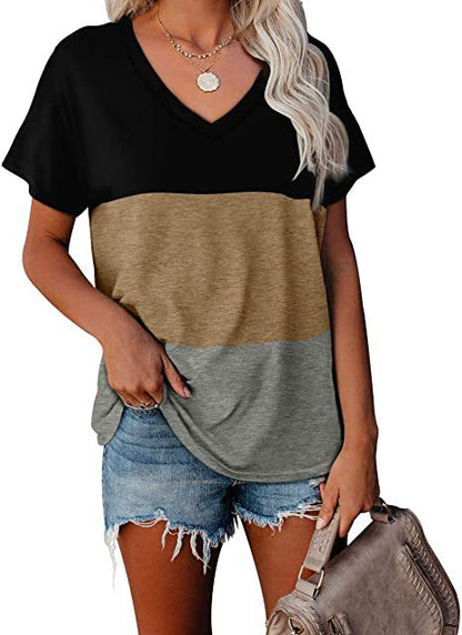 Plus Size Women's Casual V-Neck T-Shirt