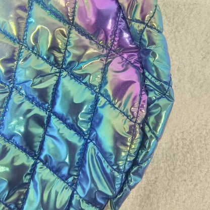 Large Space Print Cloud Pleated Women's Tote Bag