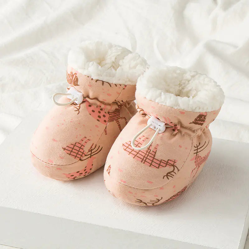 Fleece-Lined Baby Shoes for Soft Foot Protection