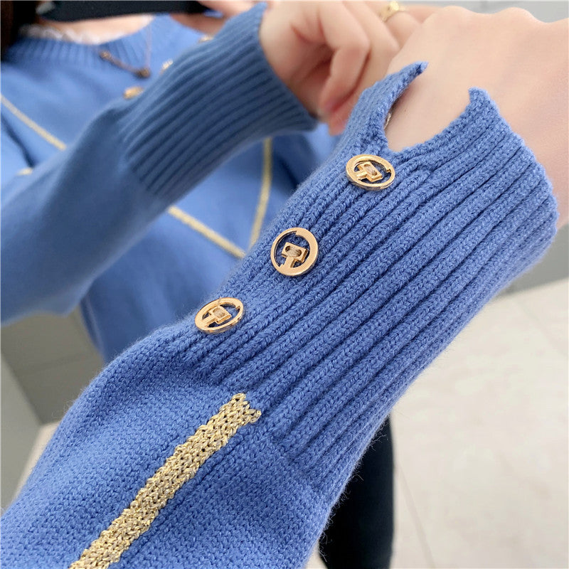 Women's Loose Knit Sweater for Fashion