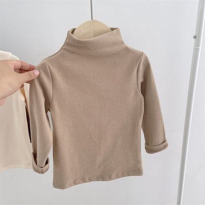 Turtleneck Fleece T-Shirts for Autumn & Winter