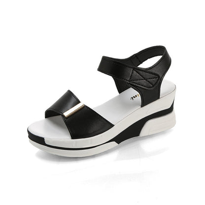 Women's High-Heeled Wedge Fish Mouth Sandals