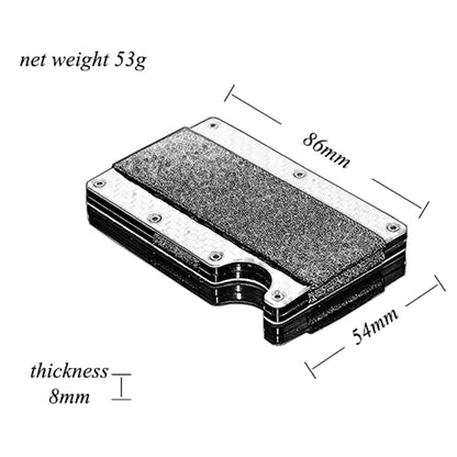 Men's Business Card Holder - RFID Carbon Fiber Wallet