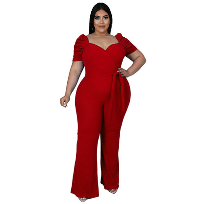 Spring/Summer Plus Size Women's Jumpsuit