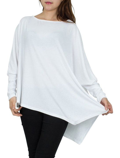 Plus Size Women's Irregular Hem T-Shirt & Hoodie