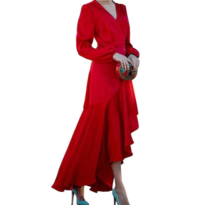 FD1096 2023 Fall Women's Fashion Long Sleeve Dress