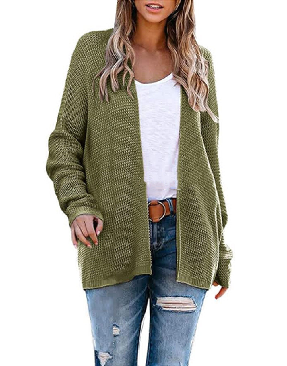 "New Loose Large Size Knitted Cardigan for Women"