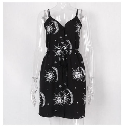Floral Backless Summer Dress for Women