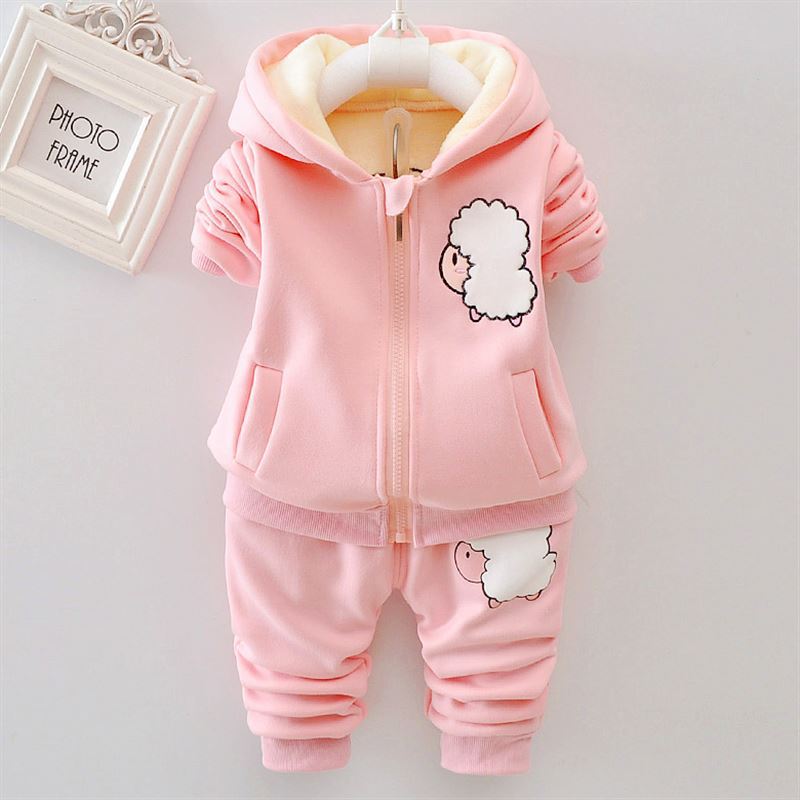 Baby Girls' Fleece Hoodie Set