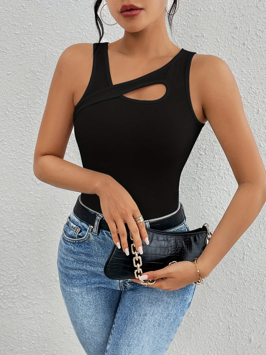 Style Women's Hollow-Out Sleeveless Tank Top