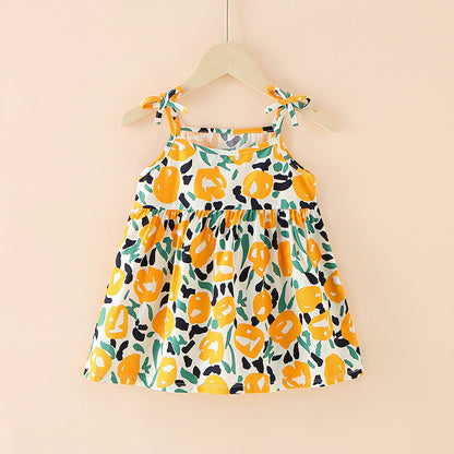 Girls' Floral Princess Dress