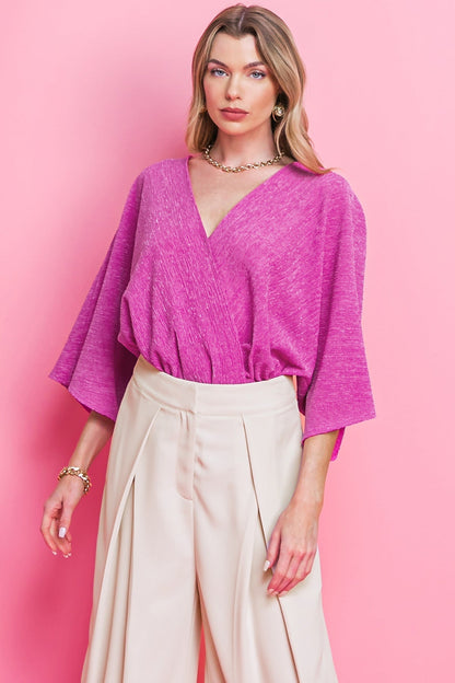 YOU'RE LUCKY WOVEN TOP